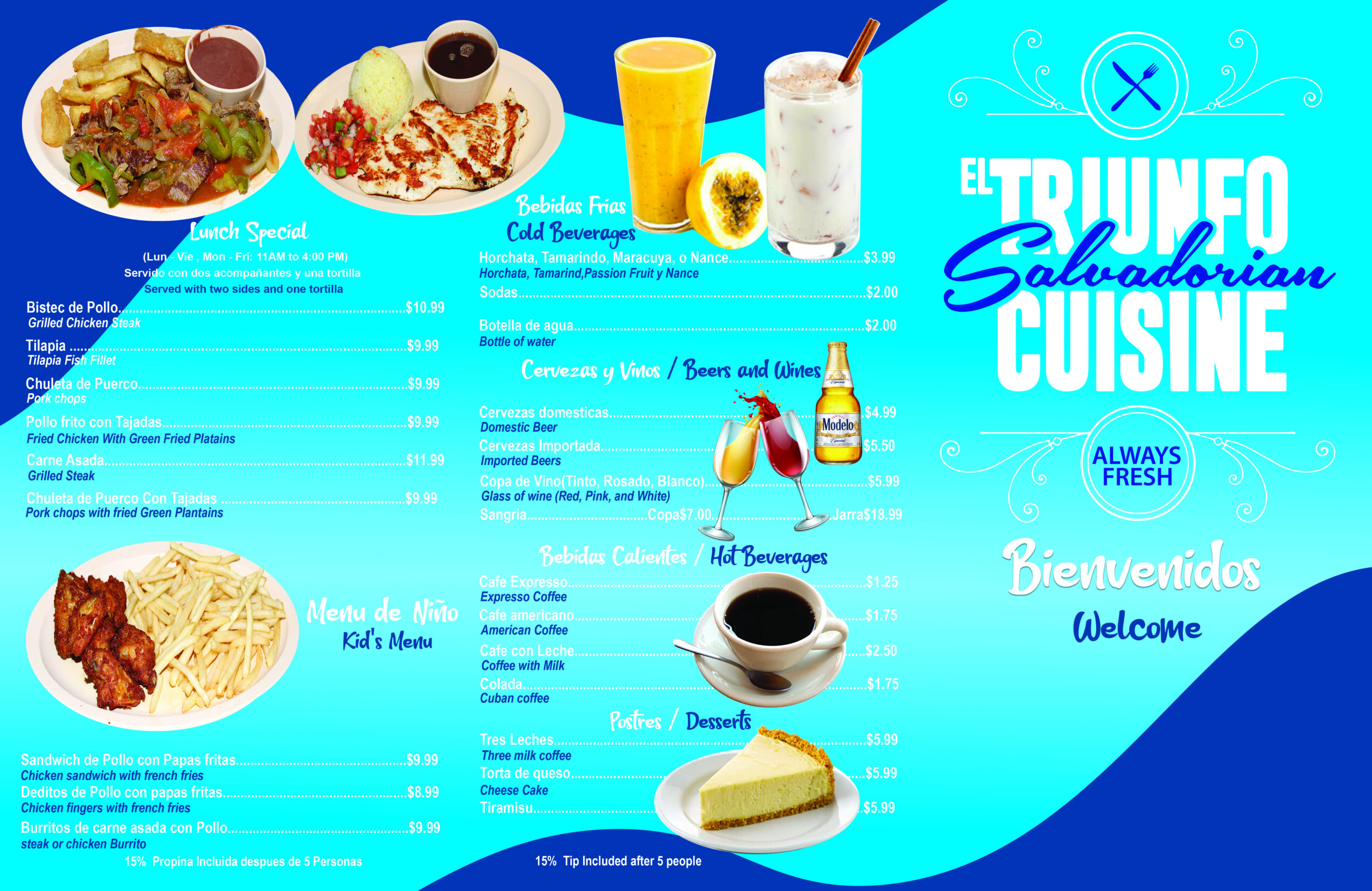 menu front