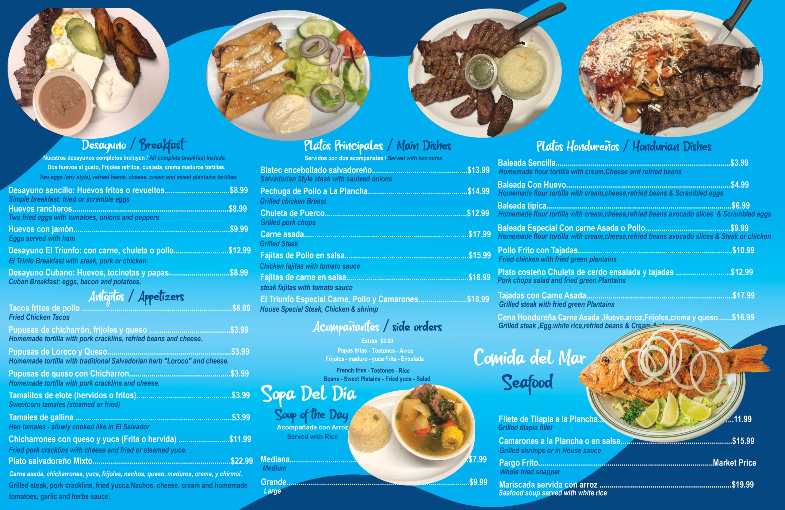 Latin menu 2